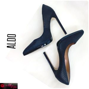 ALDO Snakeskin Embossed Heel Pumps
